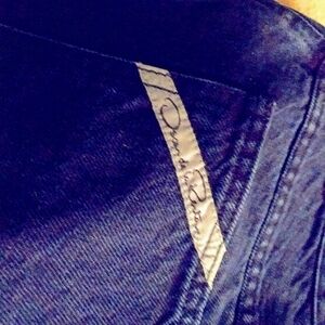 Oscar de la Renta vintage super dark blue high rise jeans.Women sz 12(32in)CLEAN